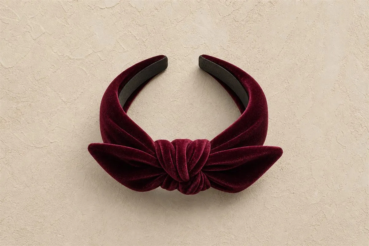Signature Bandeau Cheveux Noué Velours