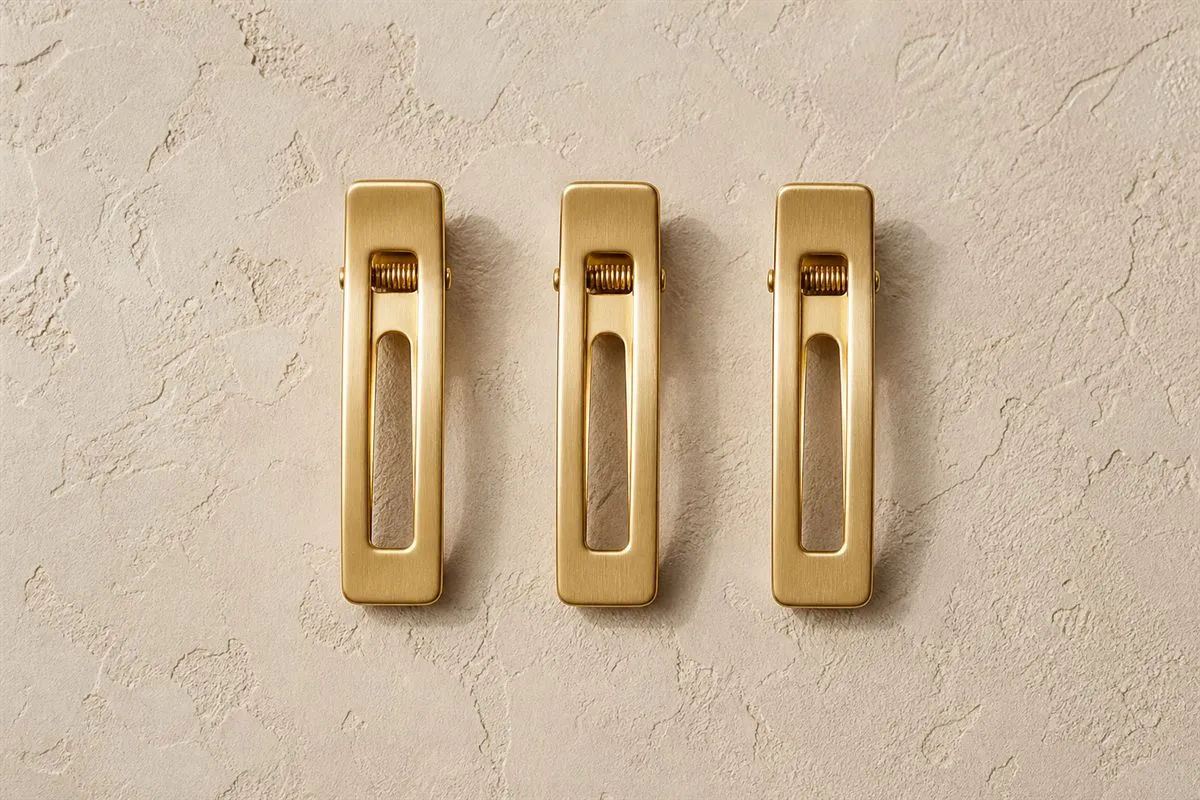 Trio de Mini Barrettes Dorées