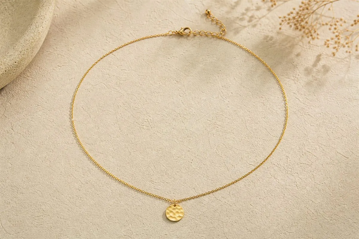 Signature Collier Chaîne Fine Plaqué Or No.19