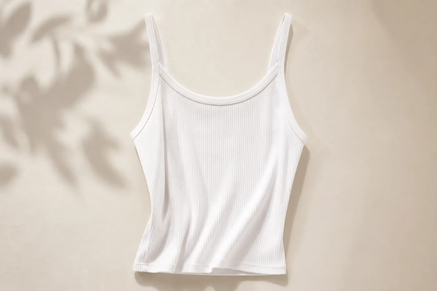 Cotton Ribbed Tank Top Signature