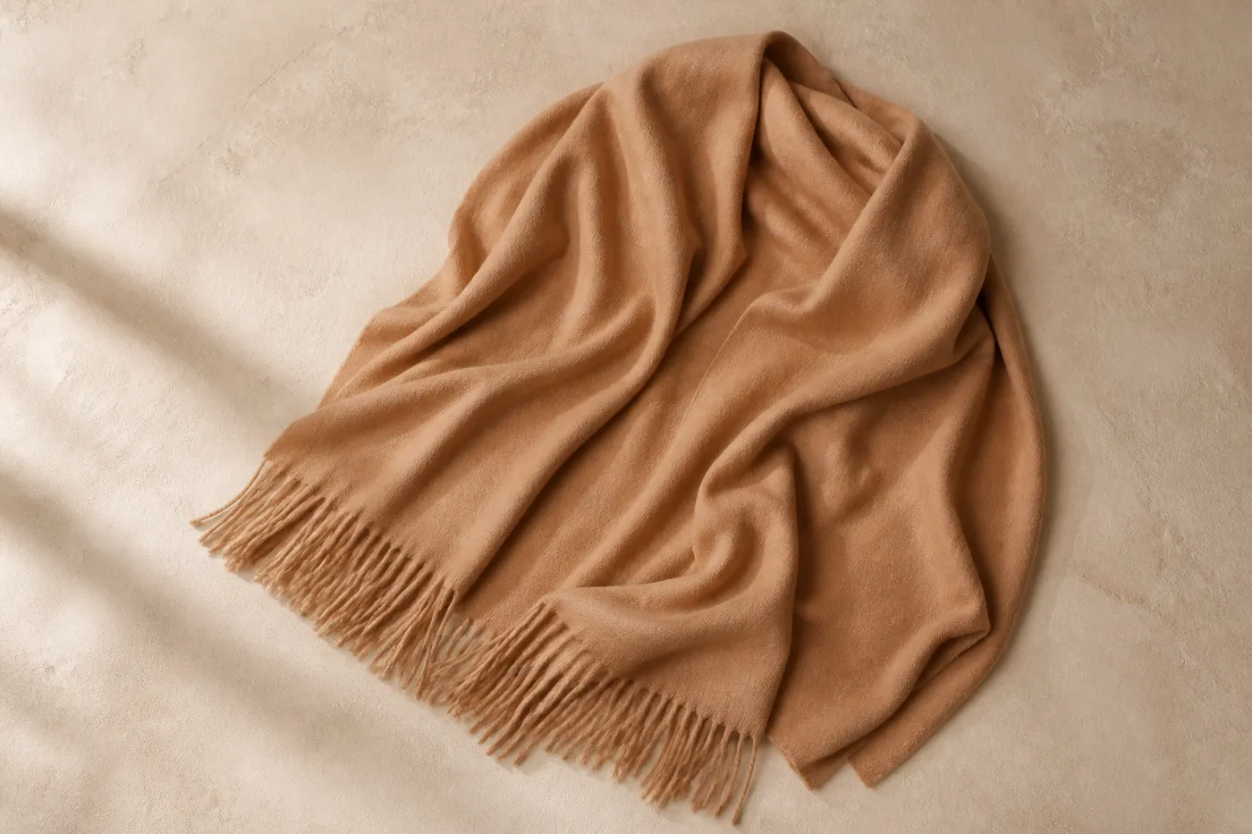 Oversized Fringed Stole