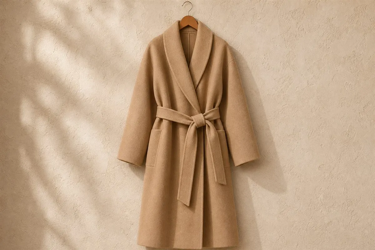 Manteau Peignoir Oversize Ceinturé Signature