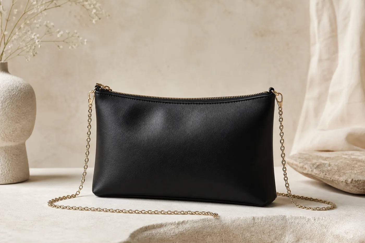 Iconic Chain-Strap Evening Clutch