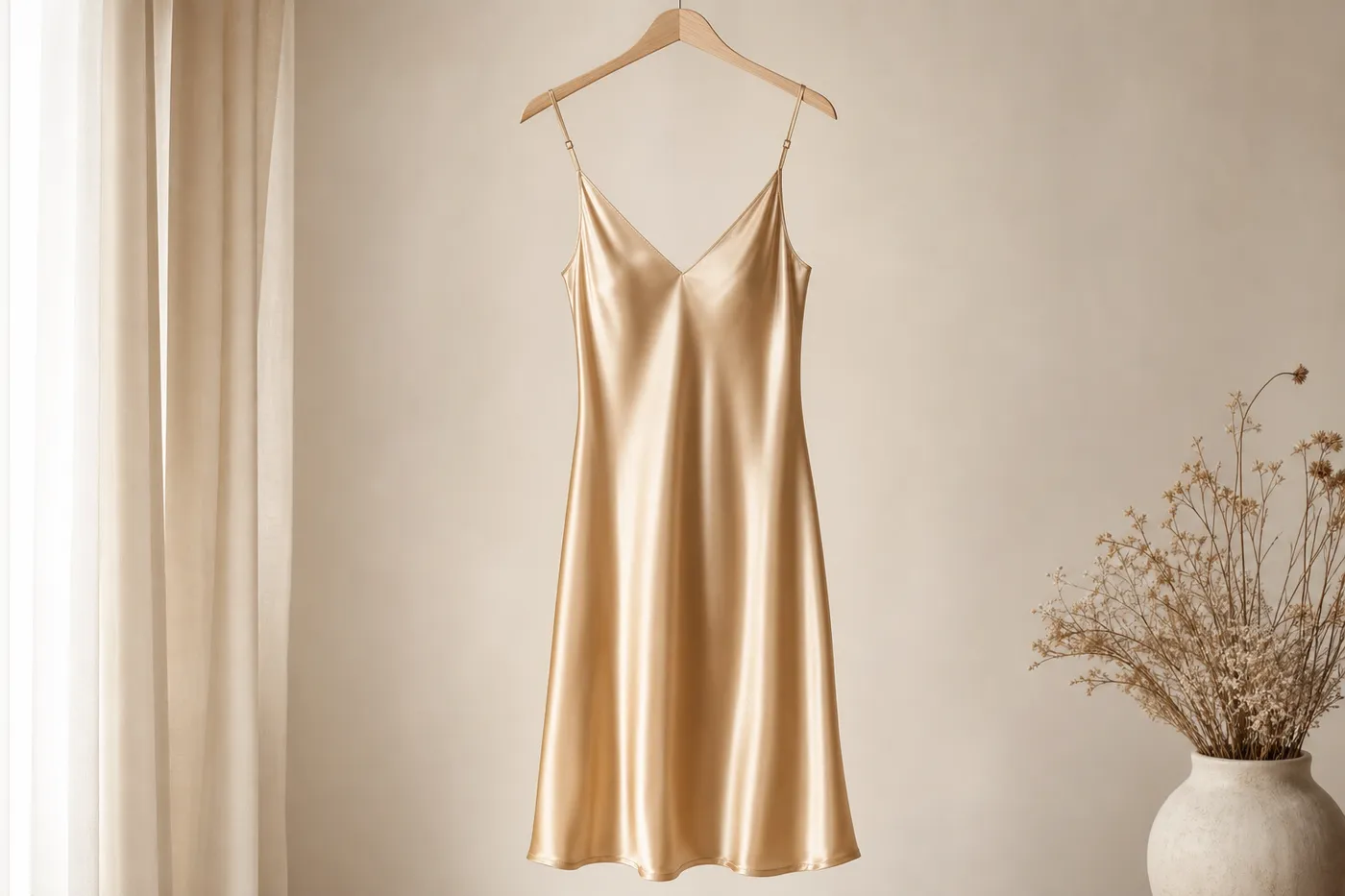 Iconic Midi Satin Dress