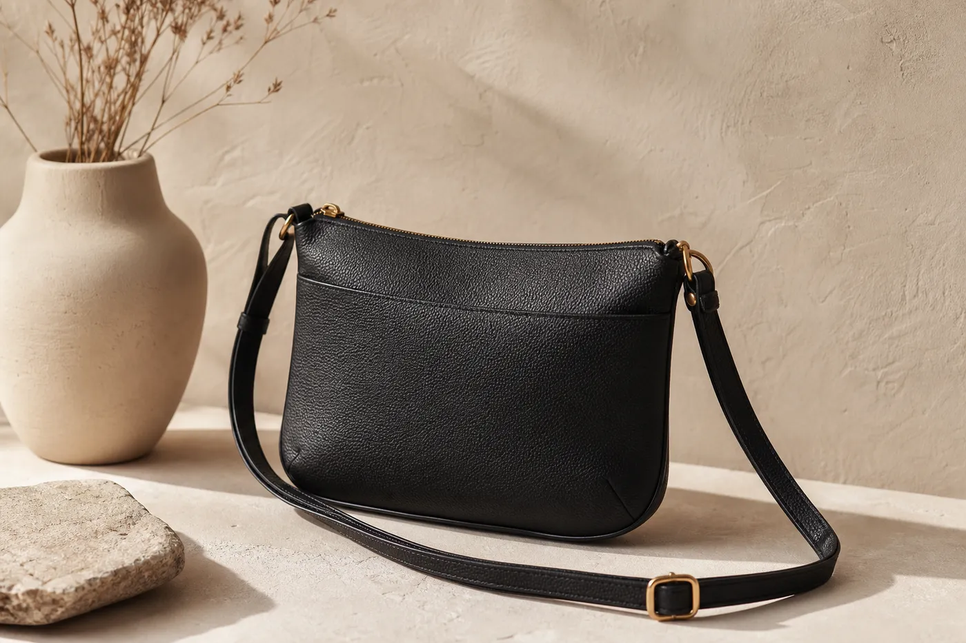 Mini Vegan-Leather Crossbody