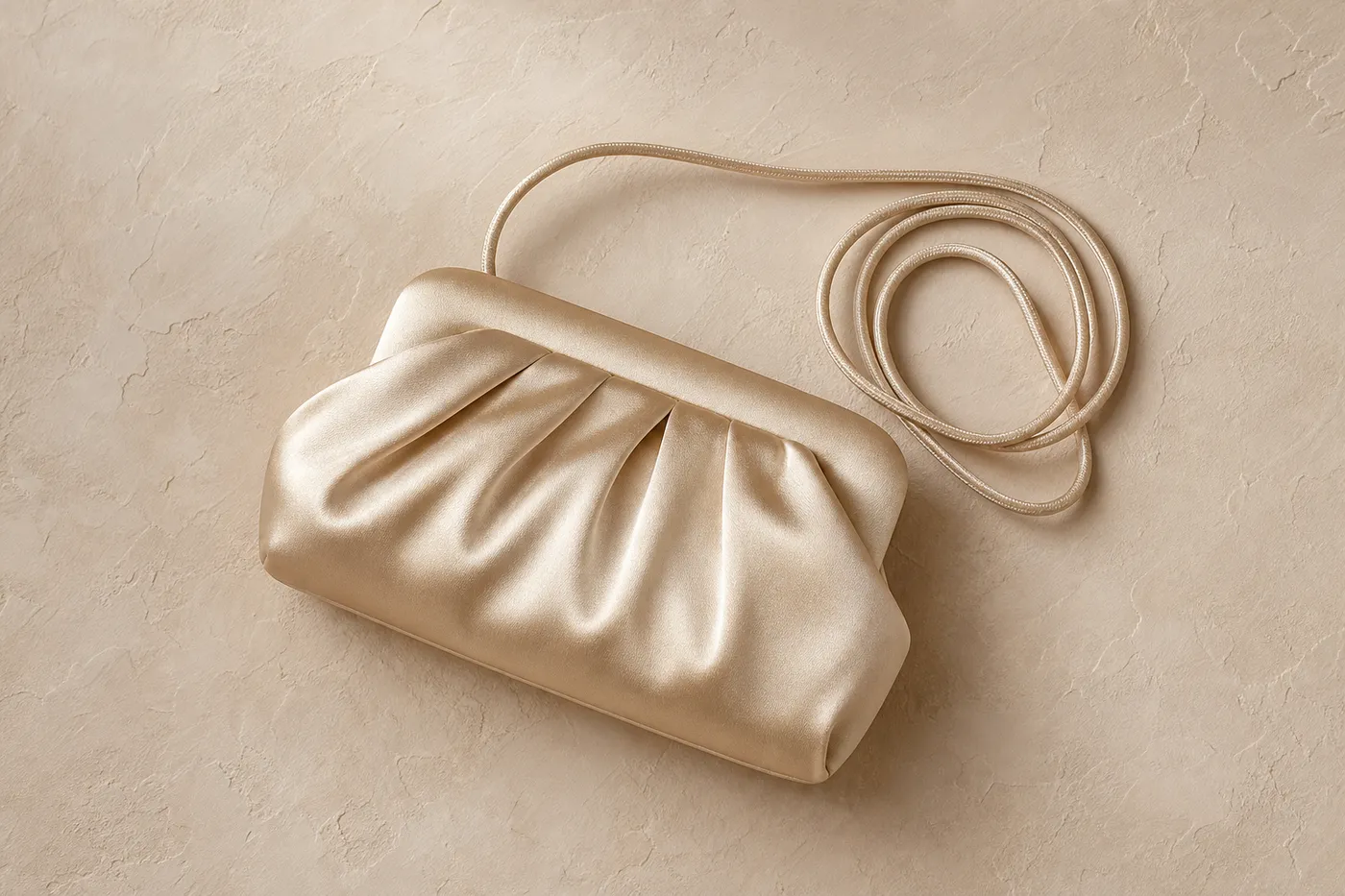 Satin Cord Clutch Bag Essential