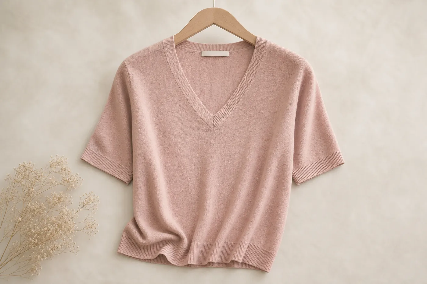 Fine Knit V-Neck Top Limited Edition